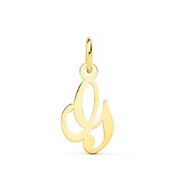 18K Colgante Oro Amarillo Letra " G " . 12X9 Mm