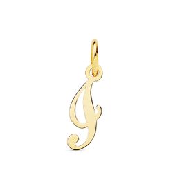 18K Colgante Oro Amarillo Letra " I " 14X7 Mm