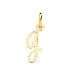 18K Colgante Oro Amarillo Letra " J " . 15X6 Mm