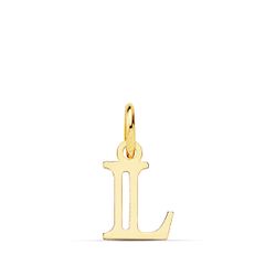 18K Colgante Oro Amarillo Letra " L " . 11X8 Mm