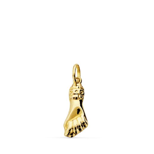 18K Colgante Oro Amarillo Mano Mediana 19 X 7 Mm