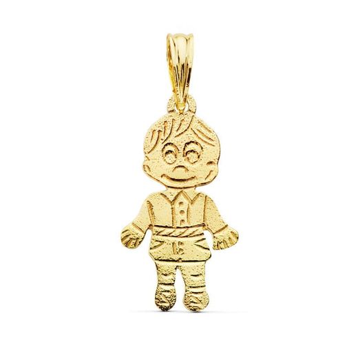 18K Colgante Oro Amarillo Niño 17X11 Mm