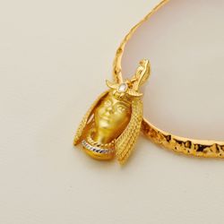 18K Colgante Oro Bicolor Nefertari 30X23 Mm