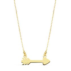 18K Collar Oro Amarillo Flecha Cupido 20X6 Mm45Cm