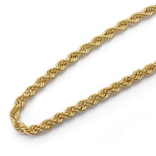 18K Cordon Oro Amarillo Salomonico Ligero. Ancho: 3,3 Mm. Largo: 40Cm