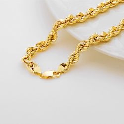 18K Cordon Oro Amarillo Salomonico Ligero. Ancho: 8,7 Mm. Largo: 60Cm
