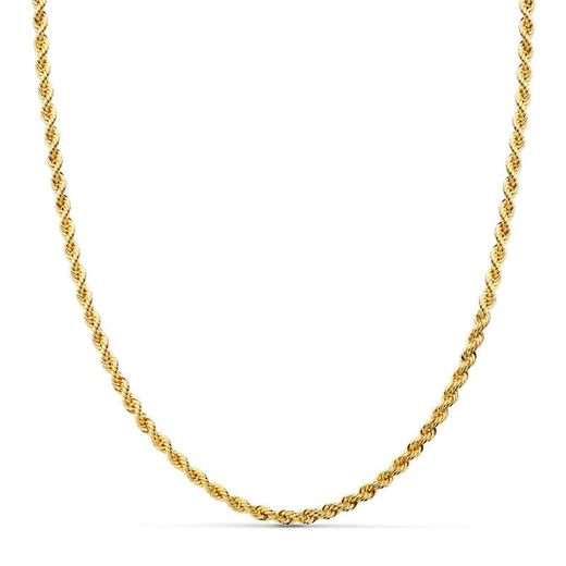 18K Cordon Salomonico Oro Amarillo 40Cm 3Mm