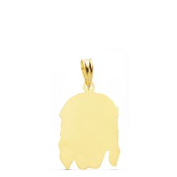 18K Cristo Buena Muerte Oro Amarillo 21X14 Mm