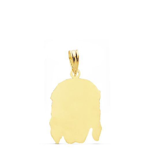 18K Cristo Buena Muerte Oro Amarillo 21X14 Mm