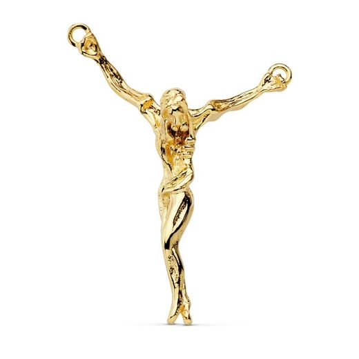 18K Cristo De Dali Oro Amarillo 38X30 Mm