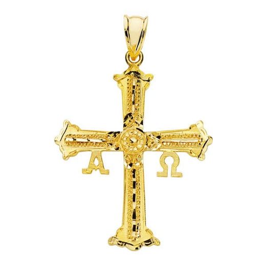 18K Cruz De Covadonga Oro Amarillo 39X30 Mm