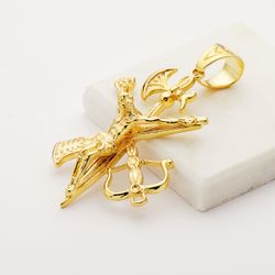 18K Cruz Oro Amarillo Legionario Sin Corona 55X40 Mm