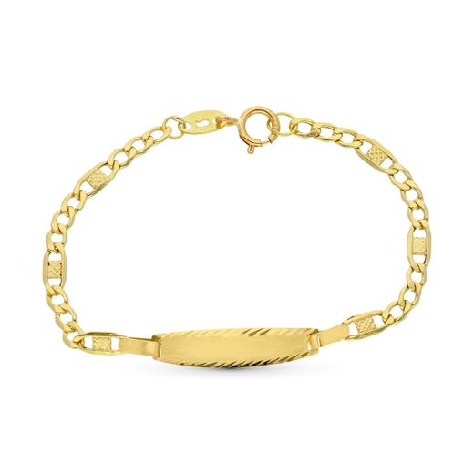 18K Esclava Oro Amarillo 1ª Postura 11.5 Cm 3 Mm