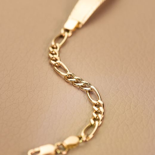 18K Esclava Oro Amarillo Comunion Cartier Hueca Largo: 18Cm Ancho: 4Mm