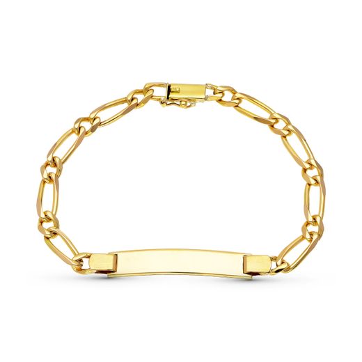 18K Esclava Oro Amarillo Maciza 20Cm 5 Mm