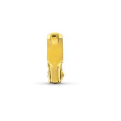 18K Fornitura Cierre Oro Amarillo De Perrillo Pequeño