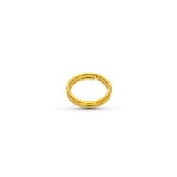 18K Fornitura De Oro Amarillo De Llaverillo. 7 Mm