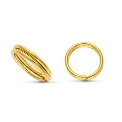 18K Fornitura De Oro Amarillo De Llaverillo. 7 Mm