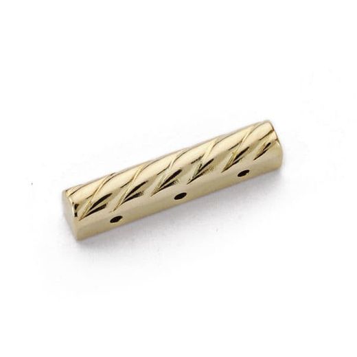 18K Fornitura Separador Gargantilla Oro Amarillo 17X3 Mm