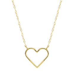 18K Gargantilla Oro Amarillo Corazones 16X14 Mm 40Cm