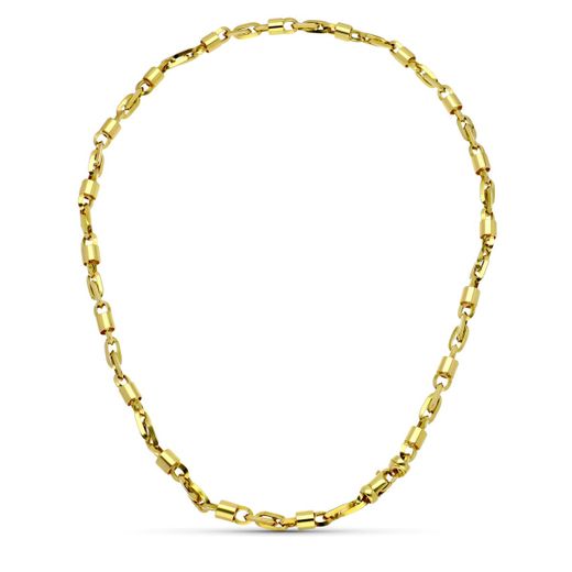 18K Gargantilla Oro Amarillo Hueca 42Cm