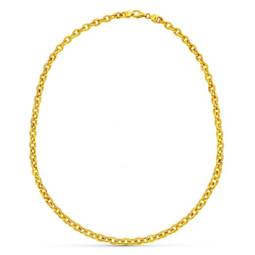 18K Gargantilla Oro Amarillo Rolo 45Cm