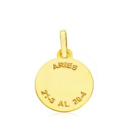 18K Horoscopo Oro Amarillo Aries 13 Mm