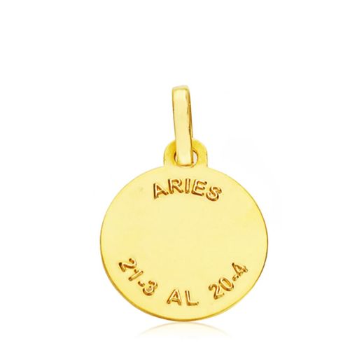 18K Horoscopo Oro Amarillo Aries 13 Mm