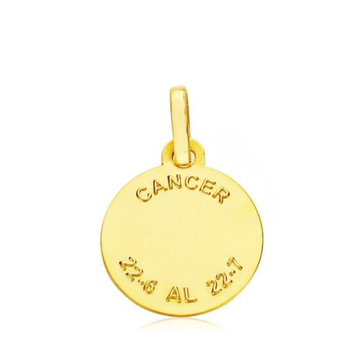 18K Horoscopo Oro Amarillo Cancer 13 Mm