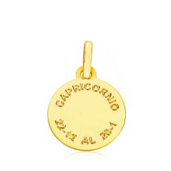 18K Horoscopo Oro Amarillo Capricornio 13 Mm