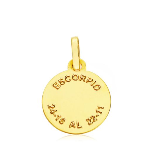 18K Horoscopo Oro Amarillo Escorpio 13 Mm