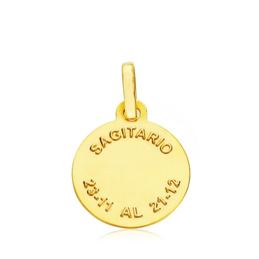 18K Horoscopo Oro Amarillo Sagitario 13 Mm