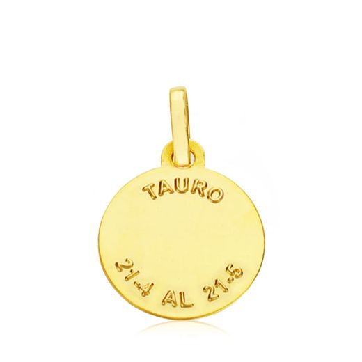 18K Horoscopo Oro Amarillo Tauro 13 Mm