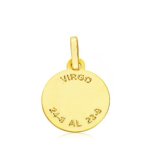 18K Horoscopo Oro Amarillo Virgo 13 Mm