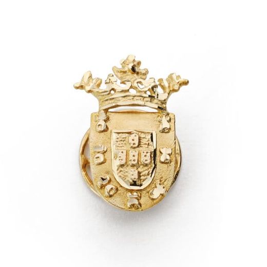 18K Insignia De Ceuta Oro Amarillo ( España ) 19X13 Mm