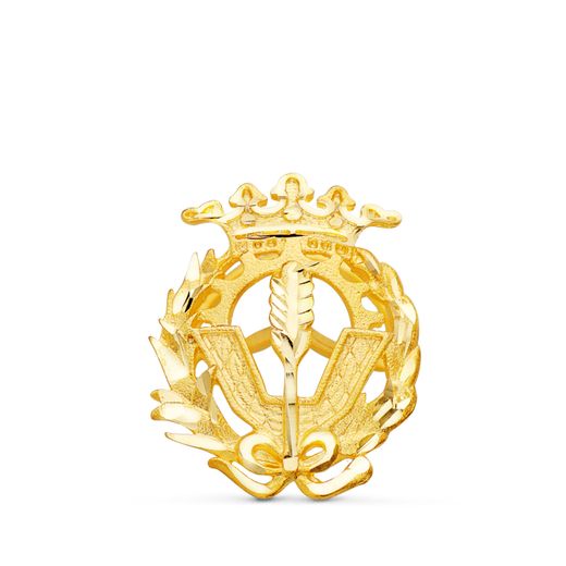 18K Insignia Oro Amarillo Ciencias Politicas Y Economicas 18 X 14 Mm
