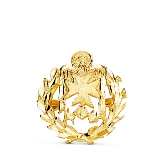 18K Insignia Oro Amarillo Enfermeria 17 X 15 Mm