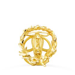 18K Insignia Oro Amarillo Ingeniero Electronico 16 X 14 Mm
