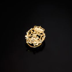 18K Insignia Oro Amarillo Odontologia 17 X 14 Mm
