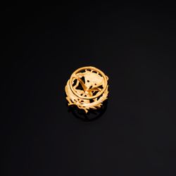 18K Insignia Oro Amarillo Odontologia 17 X 14 Mm