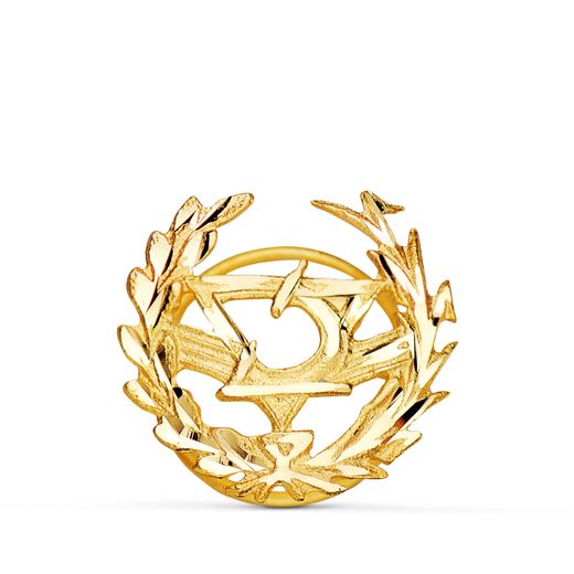 18K Insignia Oro Amarillo Optica. 16 X 15 Mm