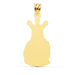 18K Medalla Oro Amarillo Cristo Cautivo Silueta 28X16 Mm