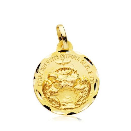 18K Medalla Oro Amarillo Divina Infantita 18 Mm
