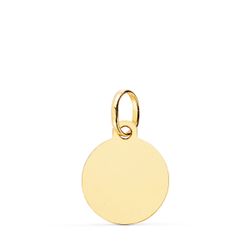 18K Medalla Oro Amarillo Horoscopo Oro Amarillo Oro Amarillo Escorpio Matizada 13 Mm