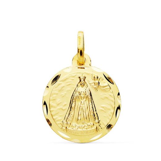 18K Medalla Oro Amarillo Virgen De Cotoca 18 Mm