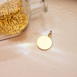 18K Medalla Oro Amarillo Virgen Del Perpetuo Socorro Bisel 16 Mm