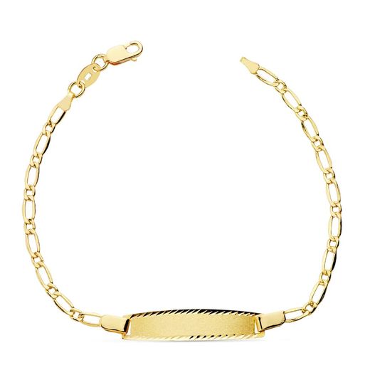 18K Pulsera Esclava Oro Amarillo Cartier 1X1 17Cm