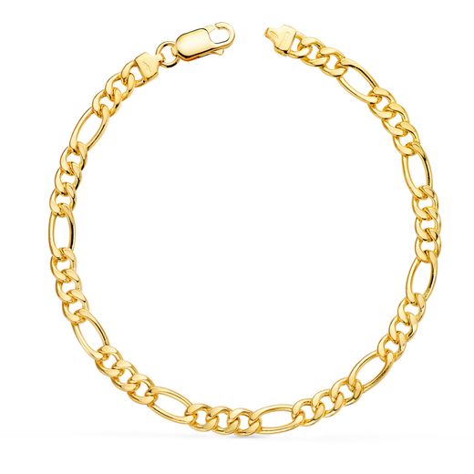 18K Pulsera Oro Amarillo Cartier 3X1 Ancho: 4,75 Mm Largo: 19Cm