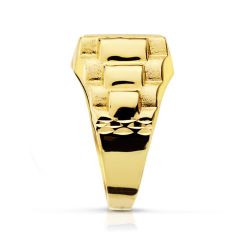 18K Sello Caballero Oro Amarillo Rolex Hueco 11X11 Mm