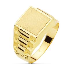 18K Sello Caballero Oro Amarillo Rolex Hueco 11X11 Mm